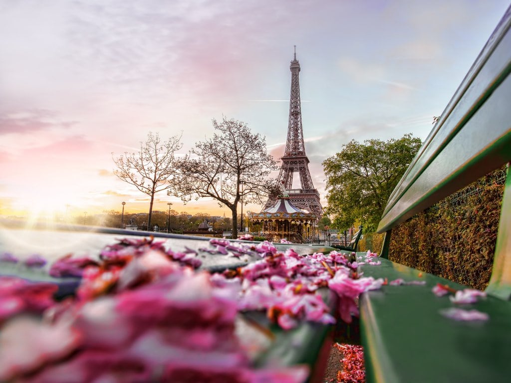 The Eiffel Tower During Spring