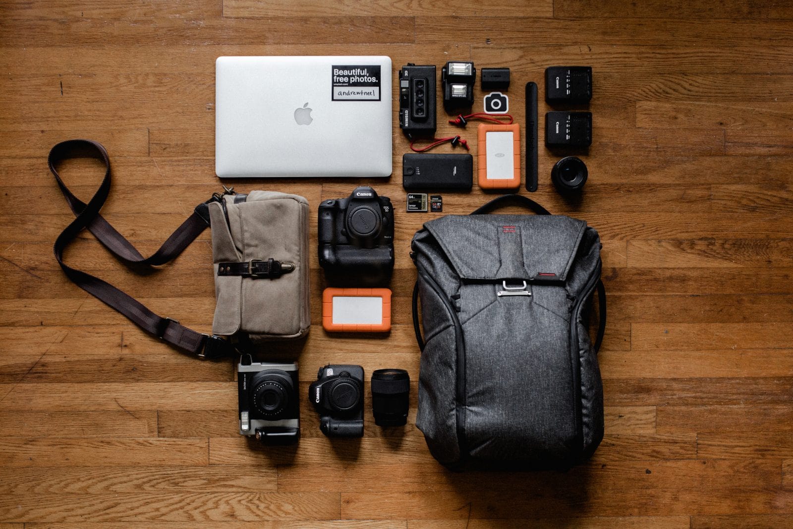 Packing tech gear for travel