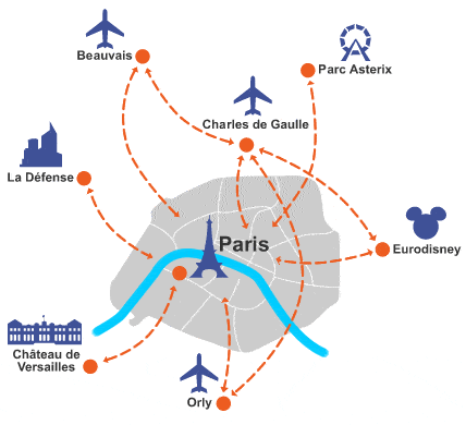 Paris Airports Map.94629745 