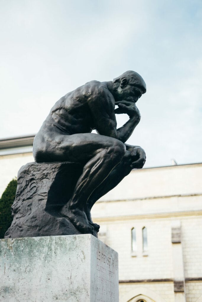 The Thinker, at Rodin Museum in Paris