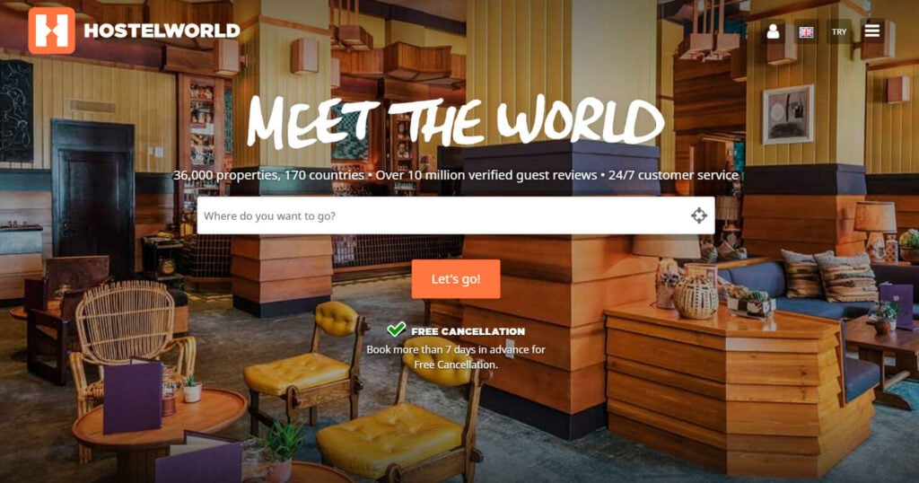 HostelWorld - Hotel Booking Travel App