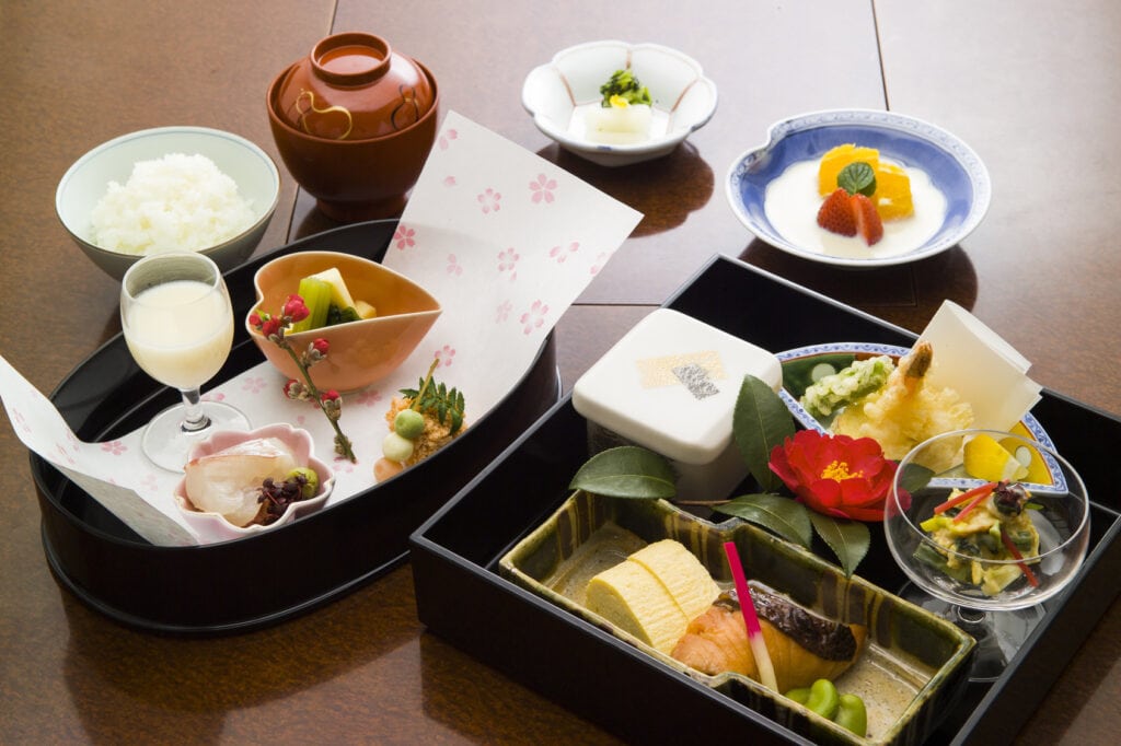 Kaiseki multi-course meal in Kyoto, Japan