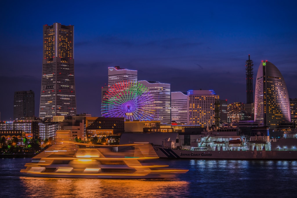 Yokohama city in the prefecture of Kanagawa, Japan