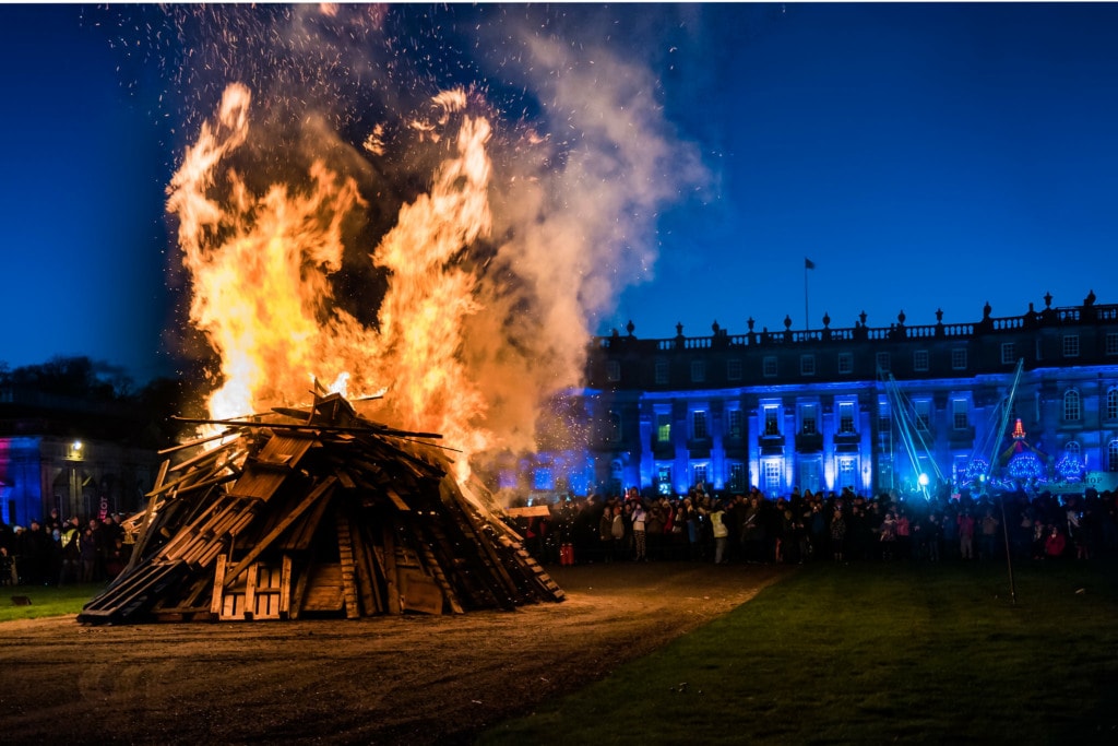 Bonfire night celebrations at Hopetoun house in Edinburgh