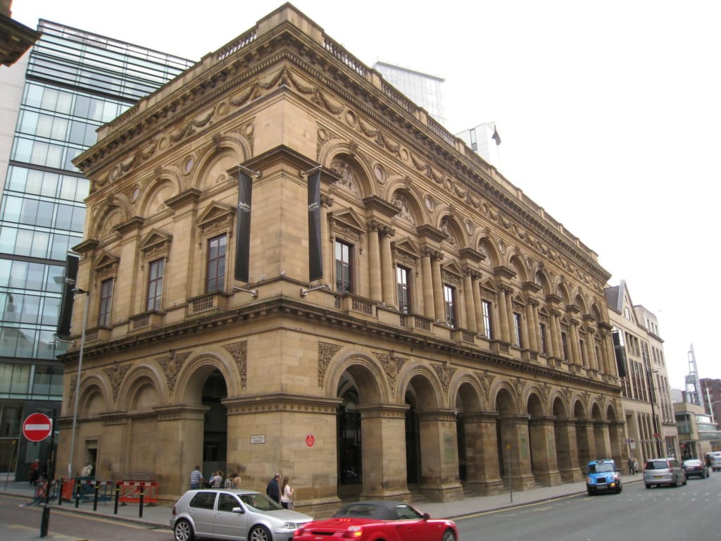 The historical Free Trade Hall building in Peter street.