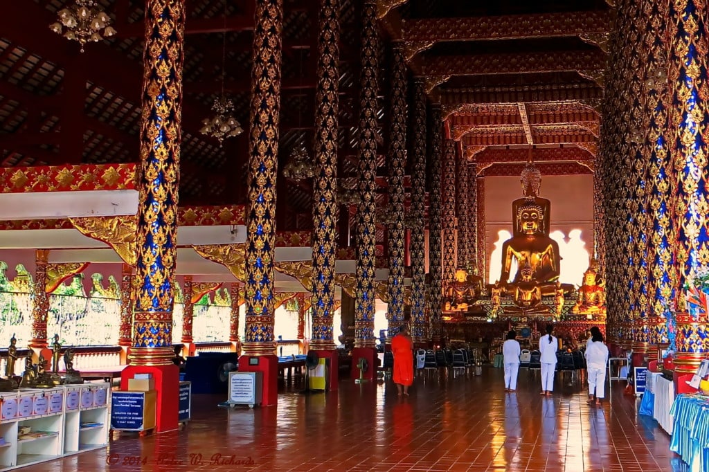interior of Wat Suan Dok, Chiang Mai