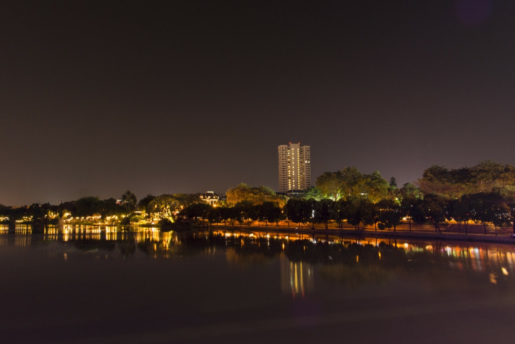 Night Scene at Chiang Mai Riverside