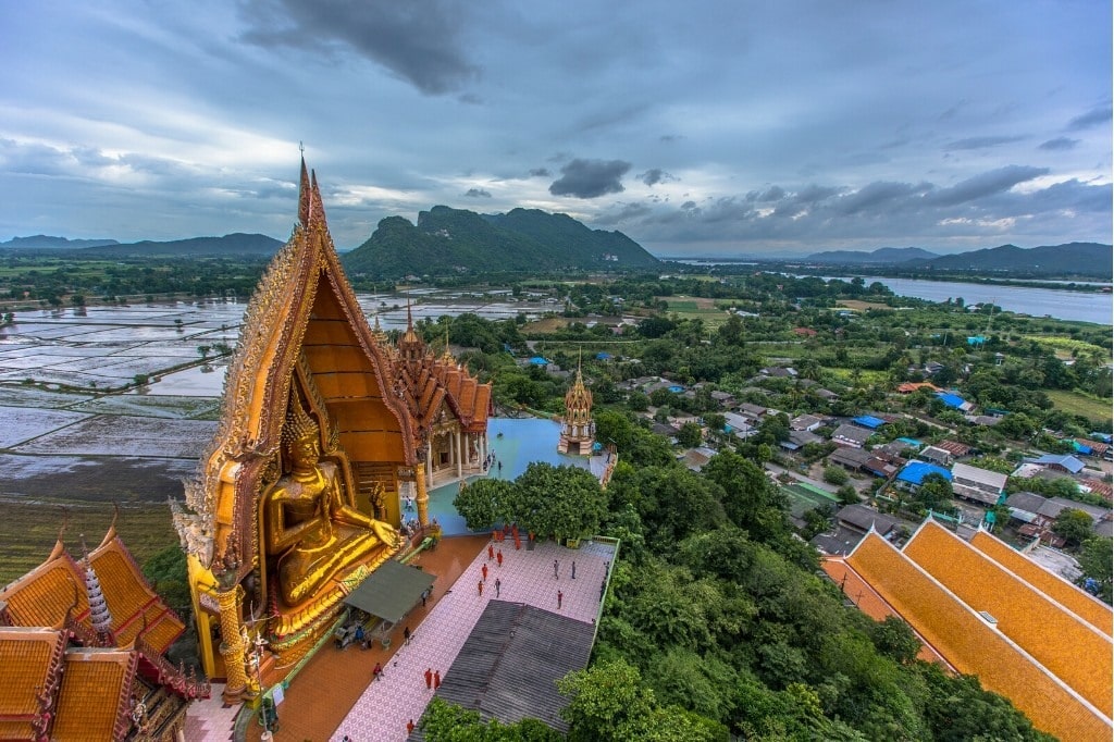 View on Tiger Cave Temple in Krabi, Thailand