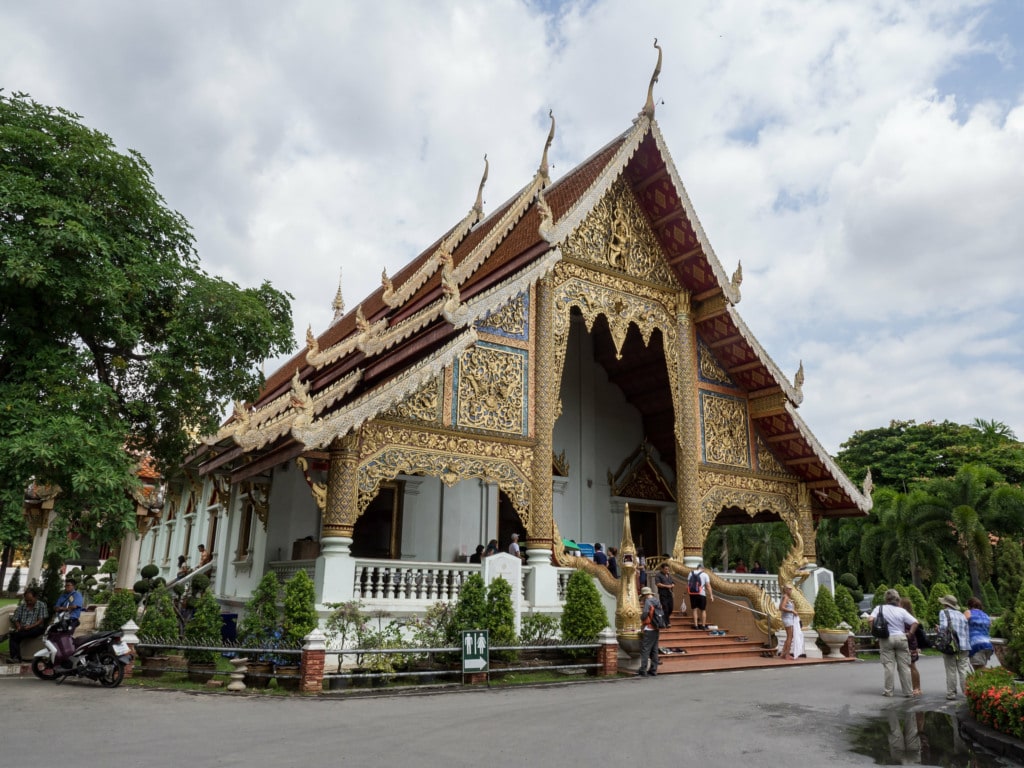 Viharn Luang is a part of Wat Phra Singh temple in Chiang Mai, Thailand 