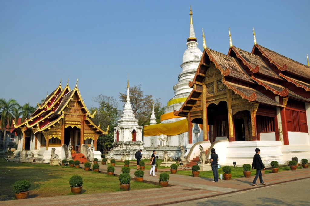 Wat Phra Singh temple in Chiang Mai, Thailand
