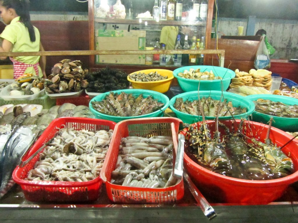 Food at Dinh Cau Night Market