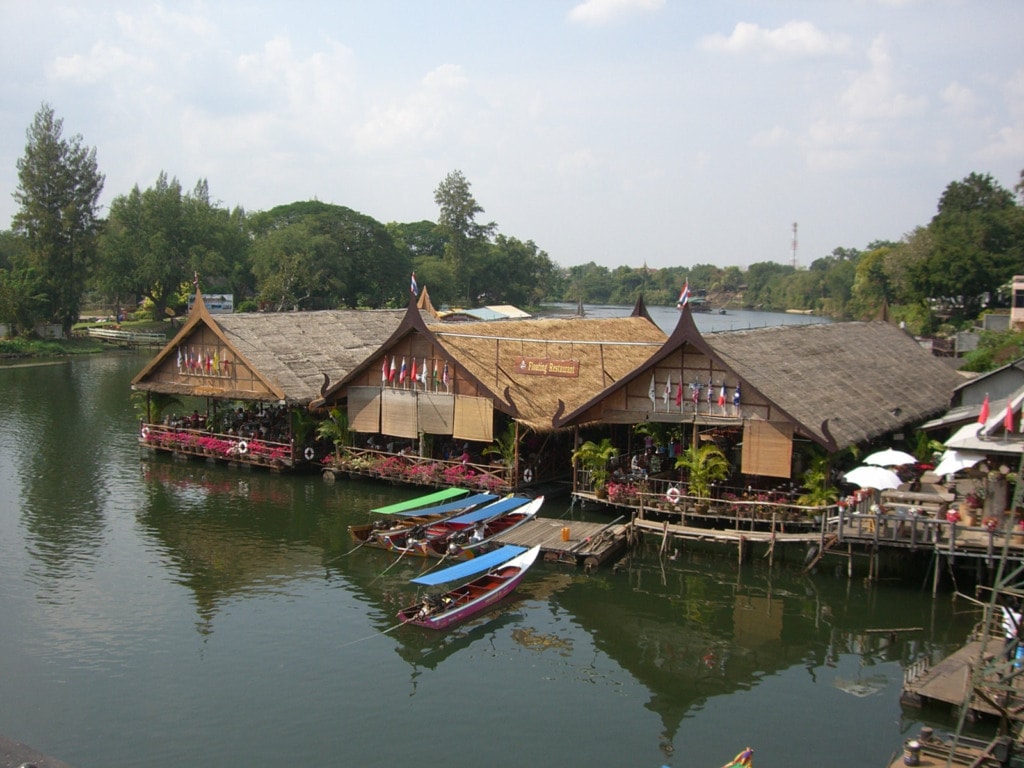 Kanchanaburi villages on the water