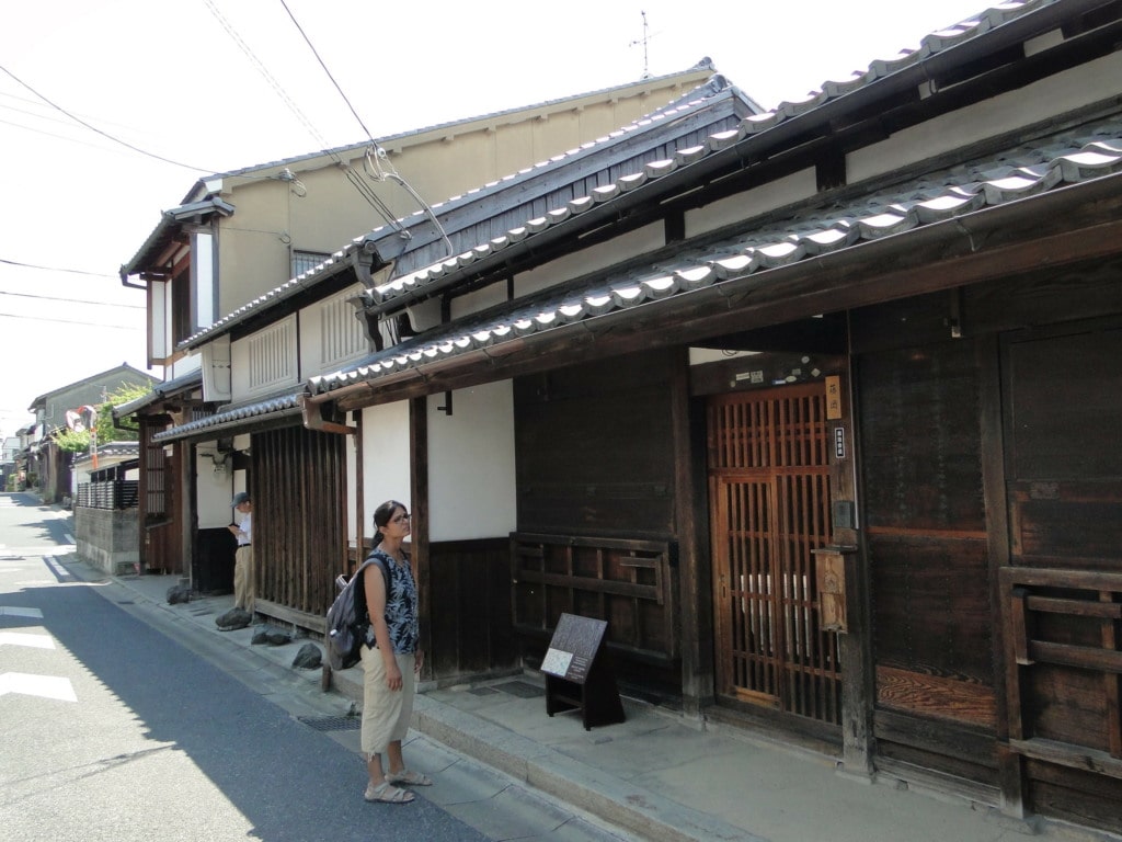 Historic houses in Naramachi area in Nara, Japan