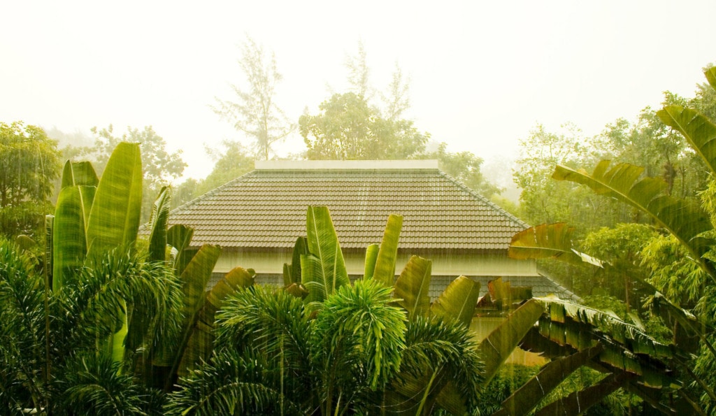 Rainy day in Krabi, Thailand