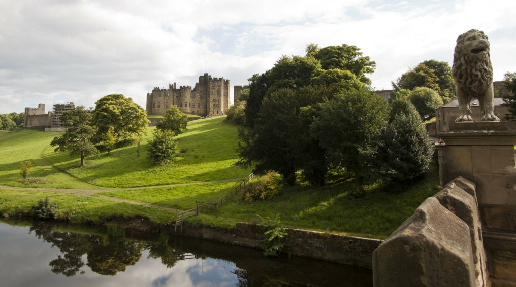 Alnwick Castle and Gardens in the North of England