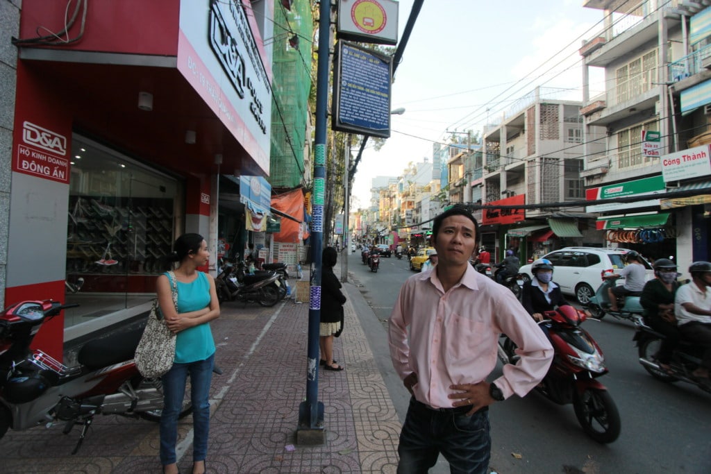View on the street of District 3 Ho Chi Minh, Vietnam