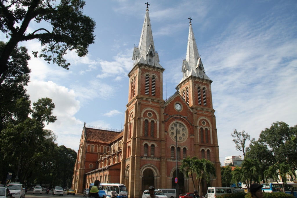 Notre Dame Cathedral in Ho Chi Minh, Vietnam 