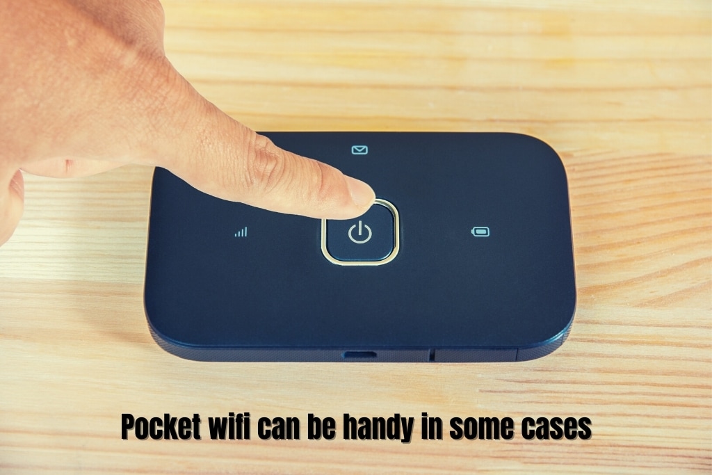 A pocket wifi device