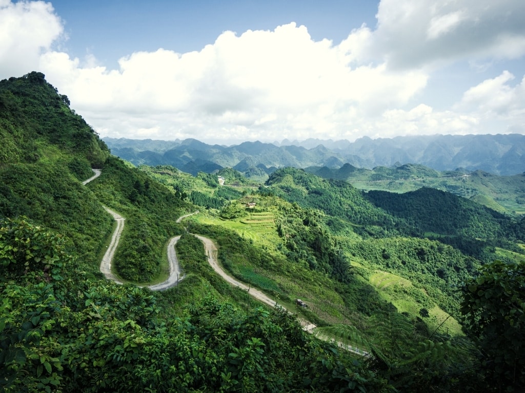 The Ha Giang Loop is a beautiful scenic road trip in Vietnam