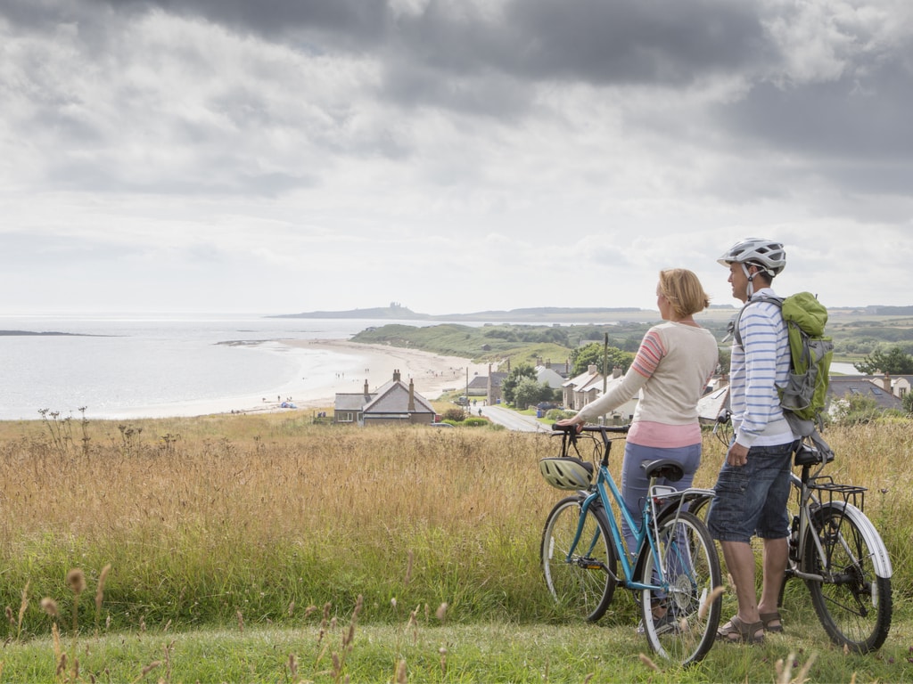 Cycling the Northumberland Coast Path