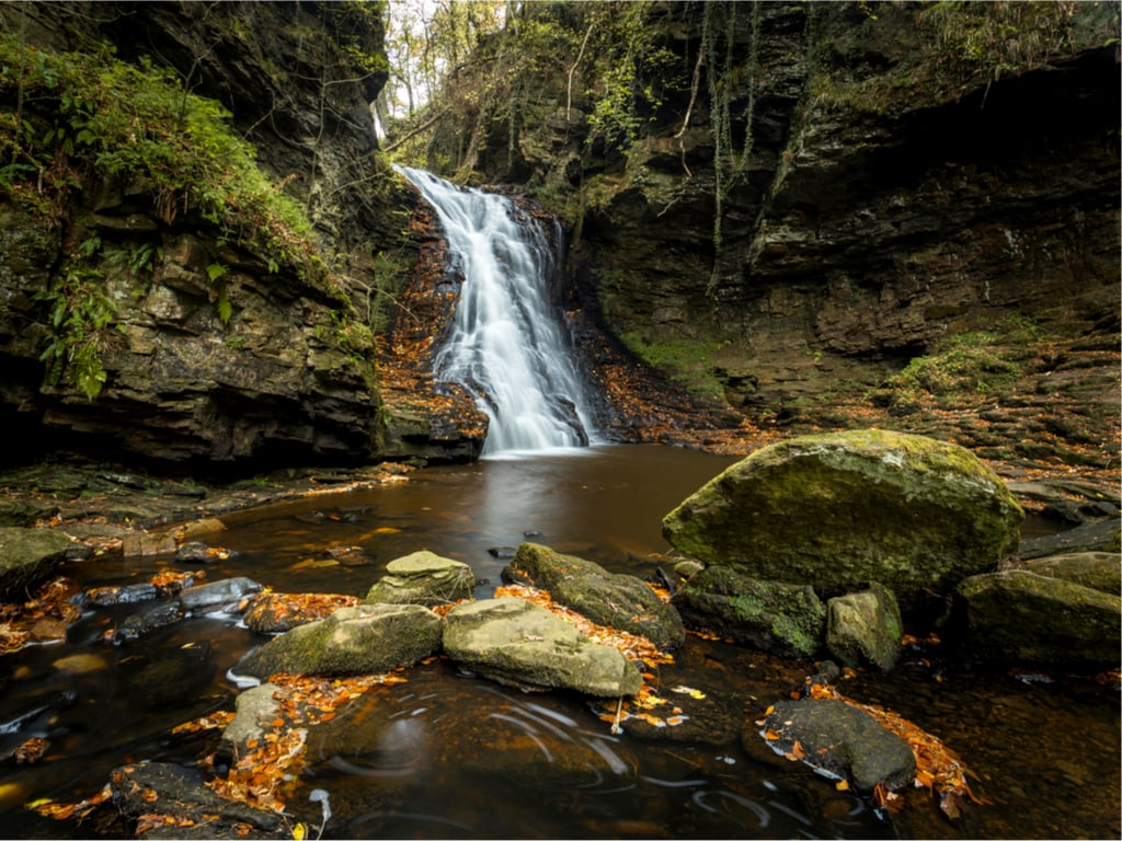 Hareshaw Linn Waterfall