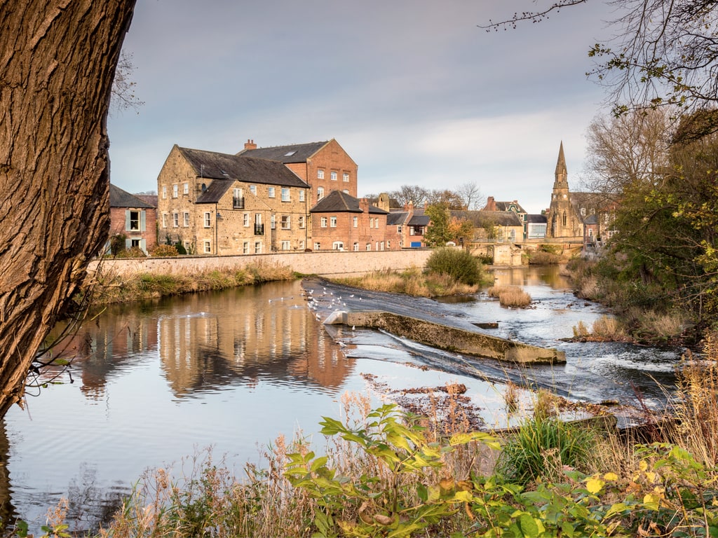 River Wansbeck Weir in Morpeth