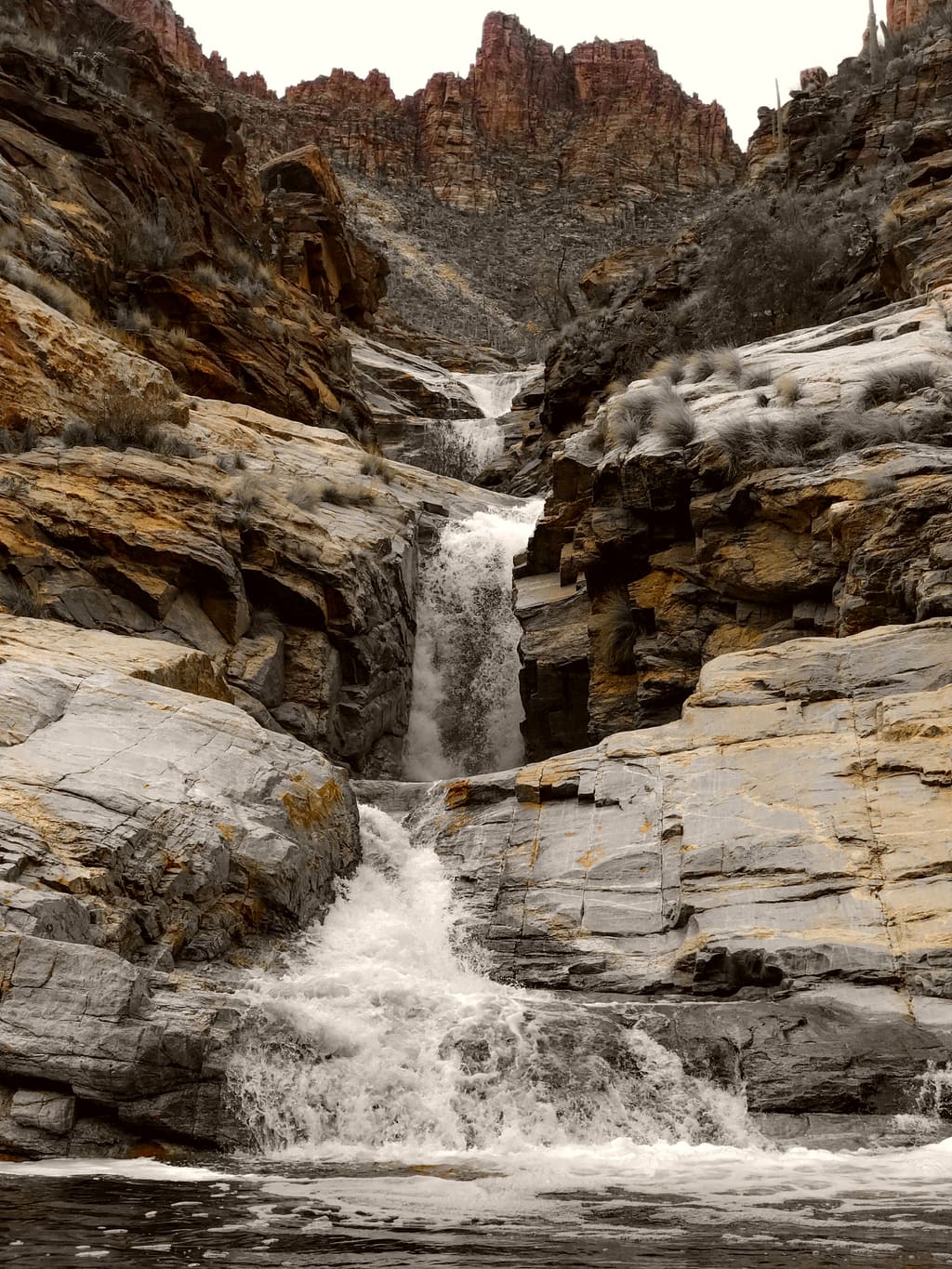 Seven Sacred Waterfalls at Sabino Canyon, Arizona