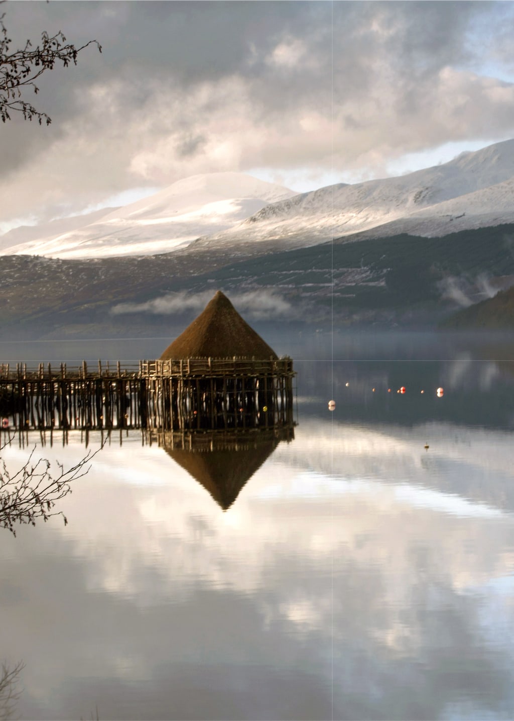 The Crannog in Loch Tay, a peaceful stop on the Heart 200 Scottish road trip