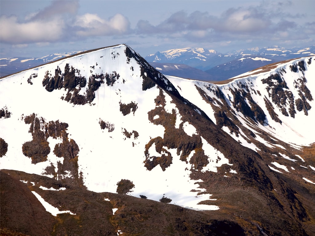 The summit of Sgor an Lochain Uaine