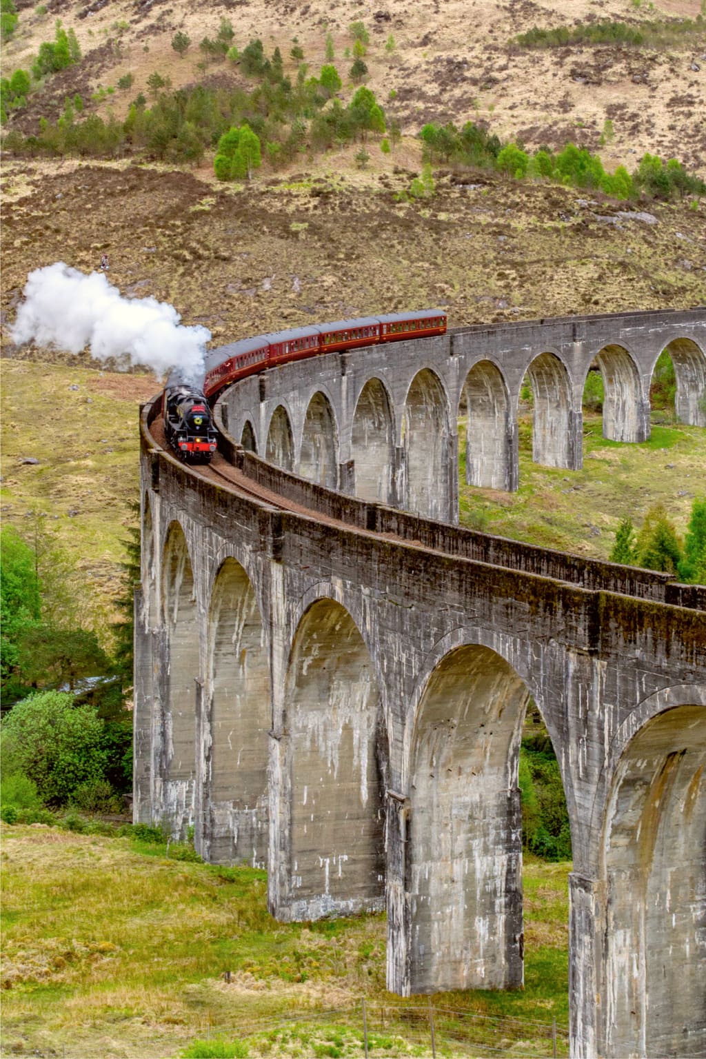 Glenfinnan Viaduct in Scotland