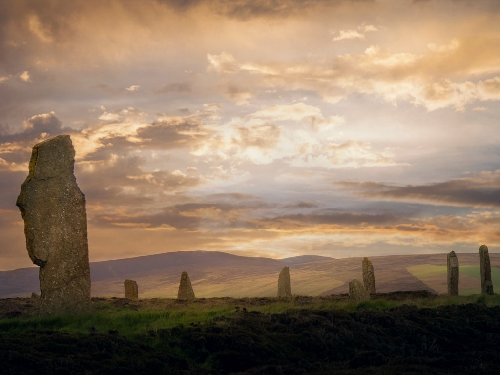 Ring of Brodgar on Orkney Islands