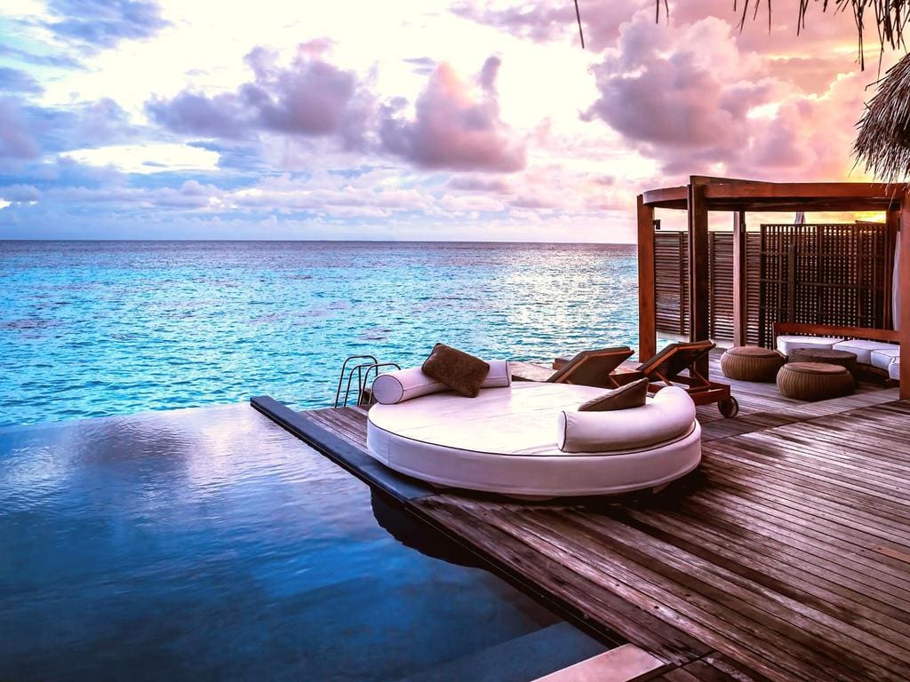 A Private Pool at a Luxury Resort