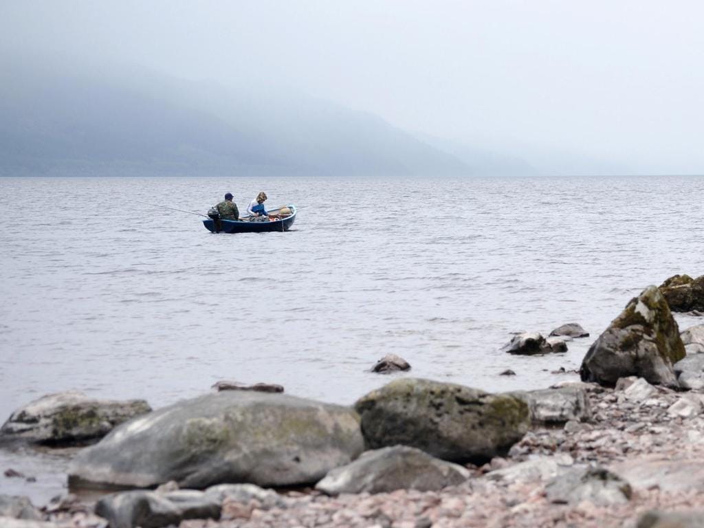 Fishing by Boat on Loch Ness