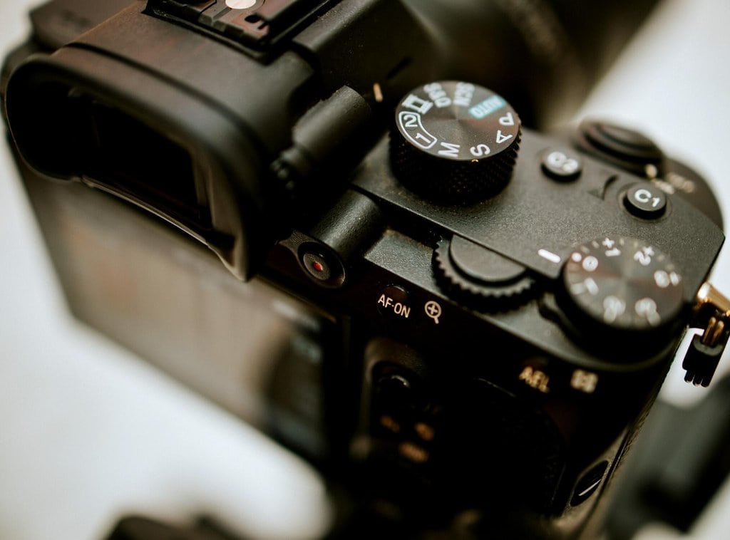 A close-up of a camera for photography