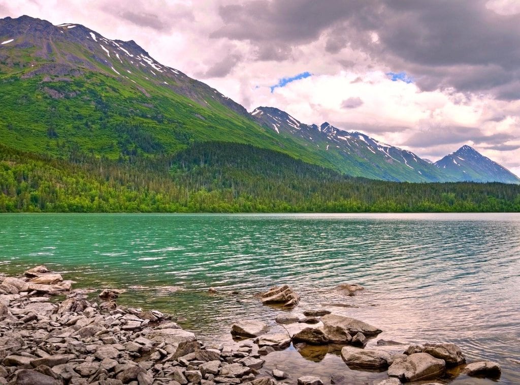 A view of Upper Trail Lake in Alaska