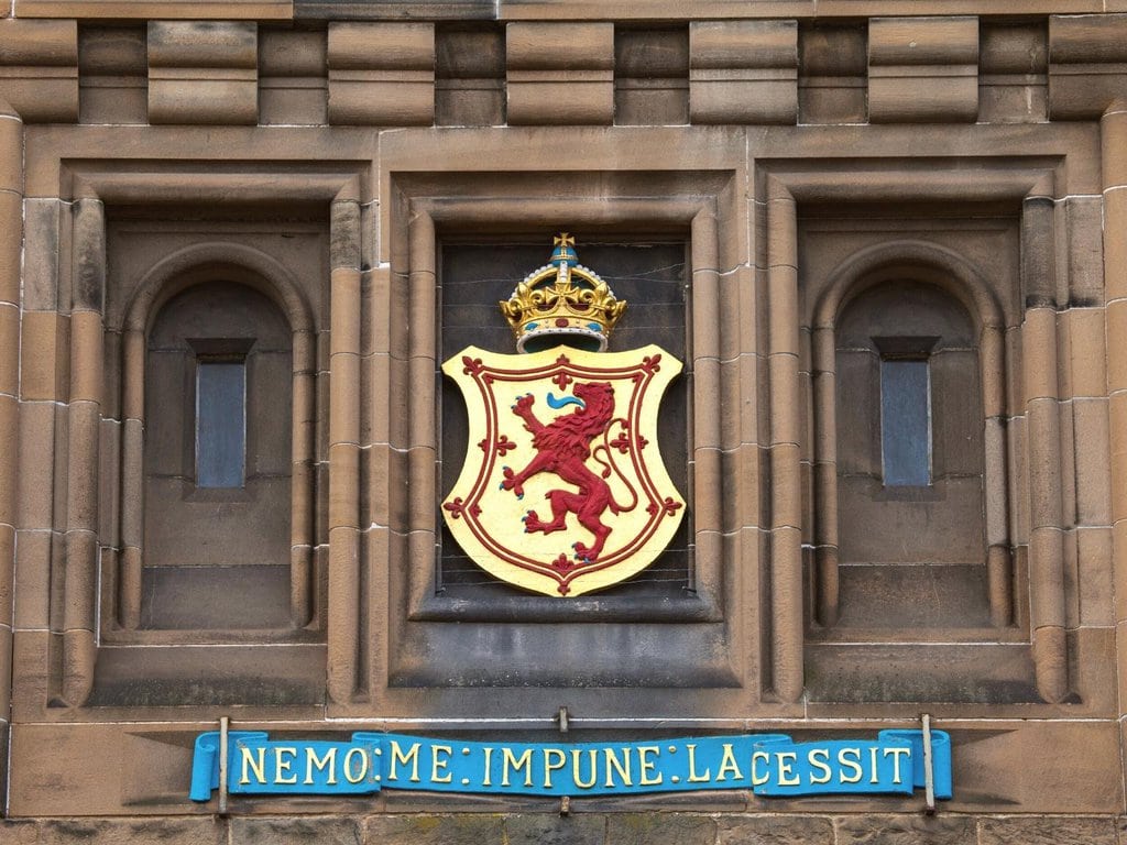 Lion Rampant Crest, Edinburgh Castle
