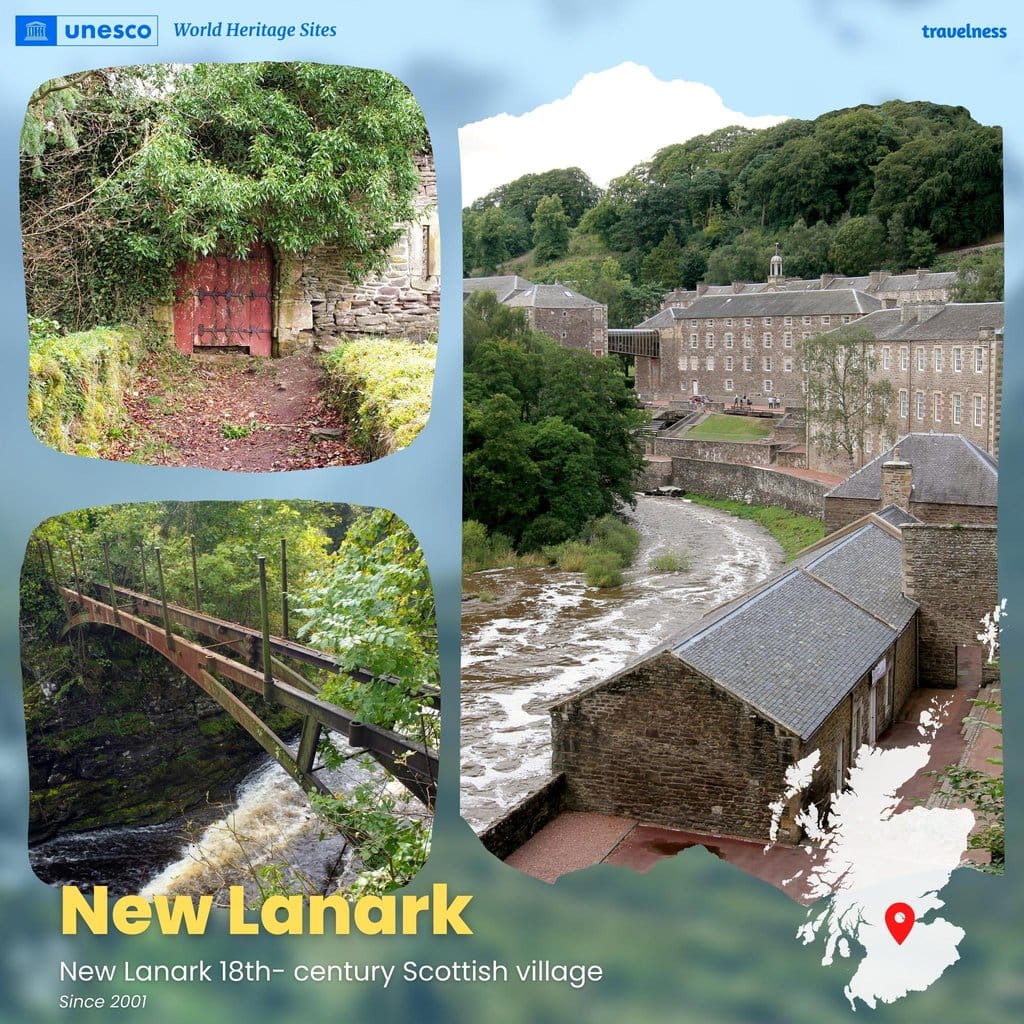 New Lanark Unesco World Heritage Sites in Scotland
