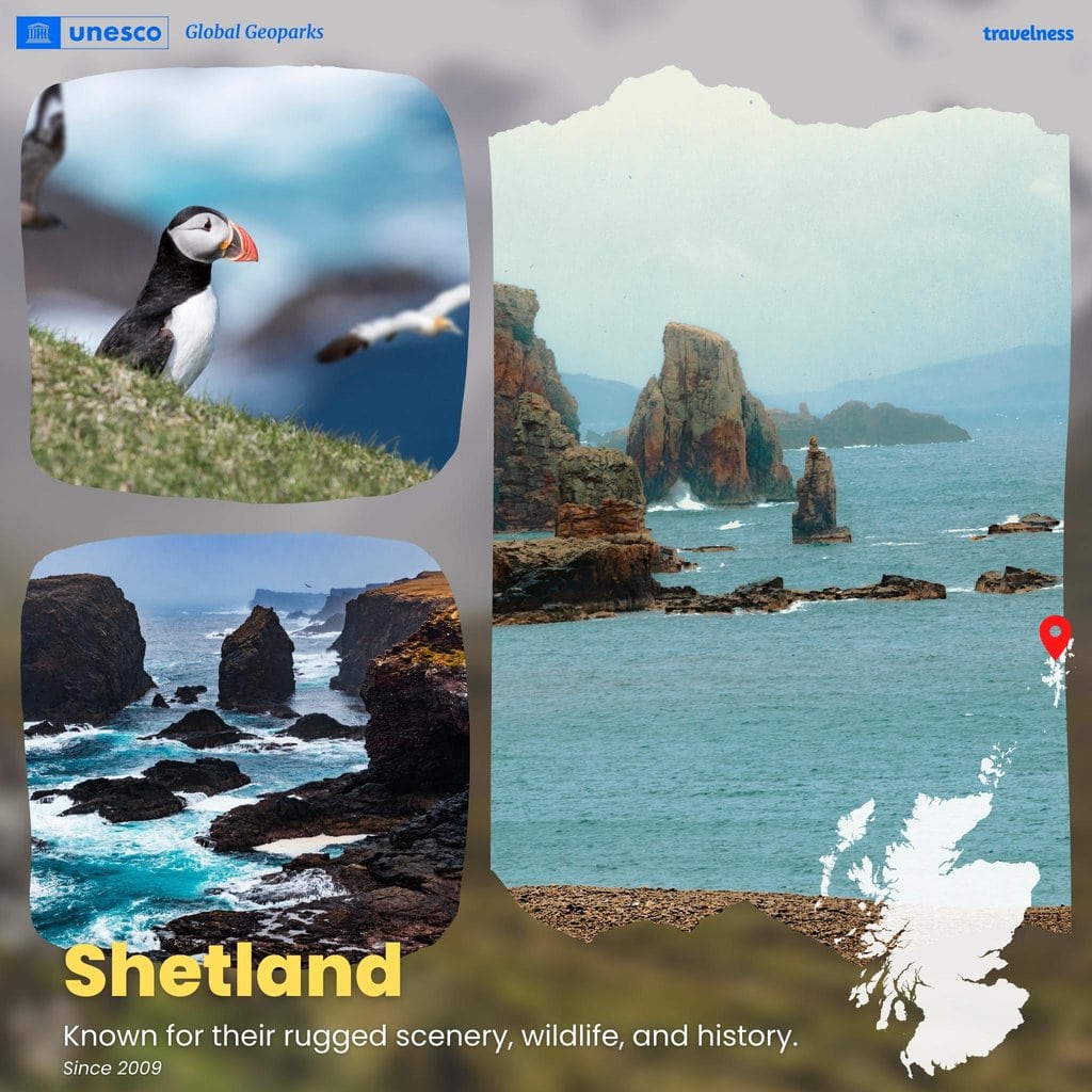 Shetland Unesco Global Geoparks in Scotland