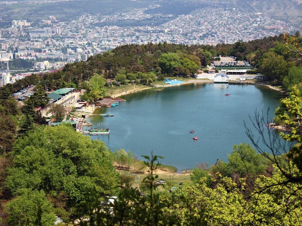 View of Turtle Lake in Tbilisi