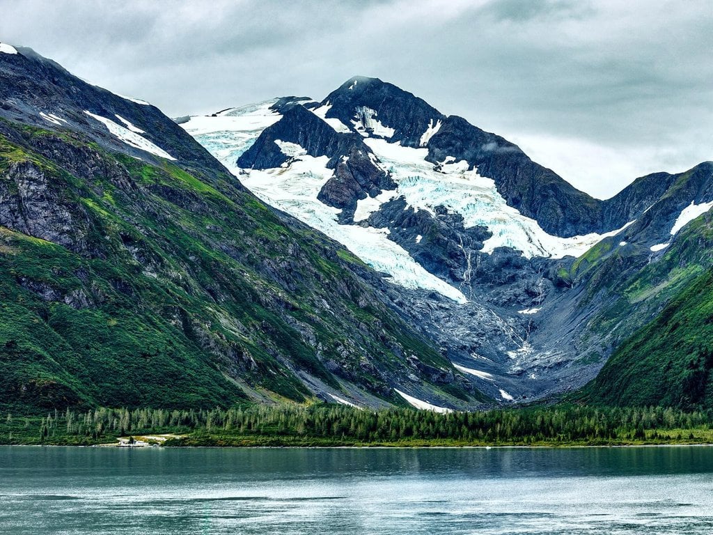 A view of Portage Lake in Alaska