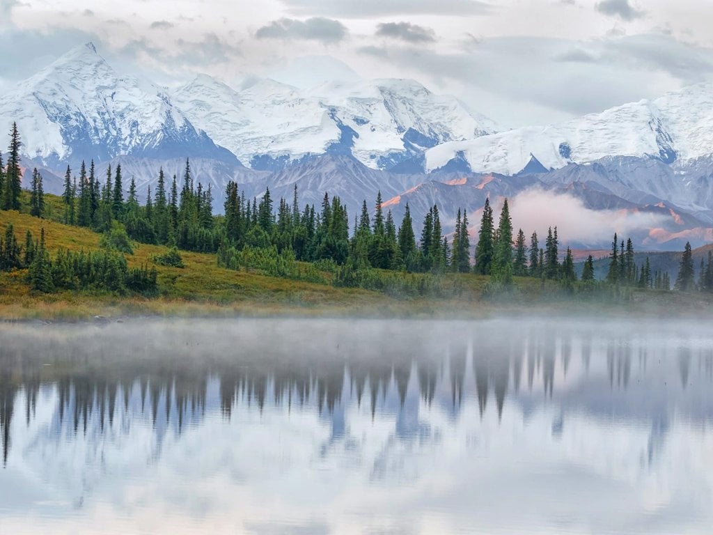 A view of Wonder Lake in Alaska