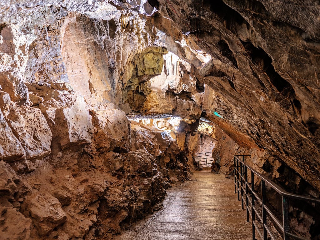 Gough's cave in Cheddar