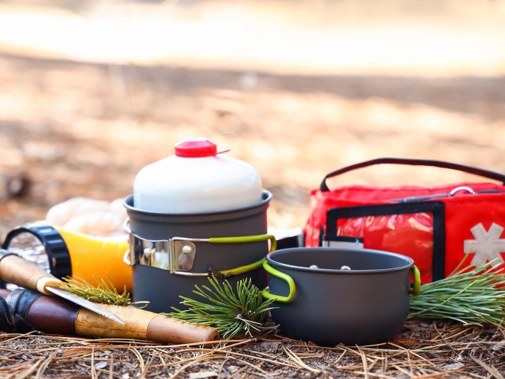 A hiker's survival kit
