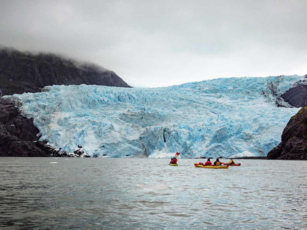 Sea Kayaking at the Holgate Glacier Near Seward