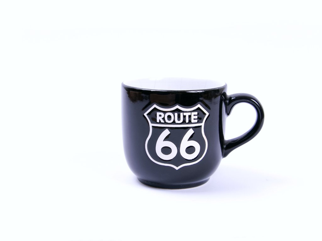 A mug with a Route 66 sign