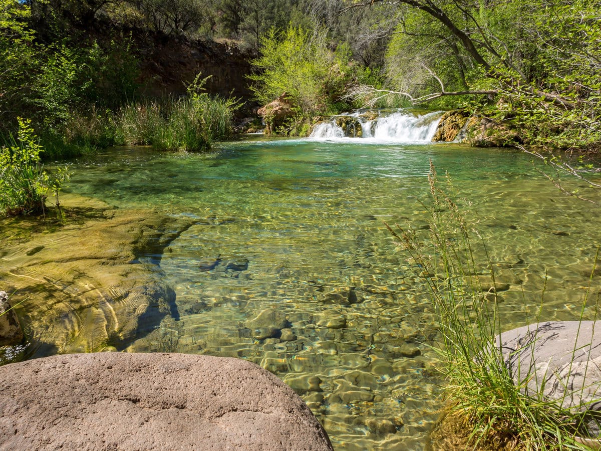 Fossil Creek crystal-clear river