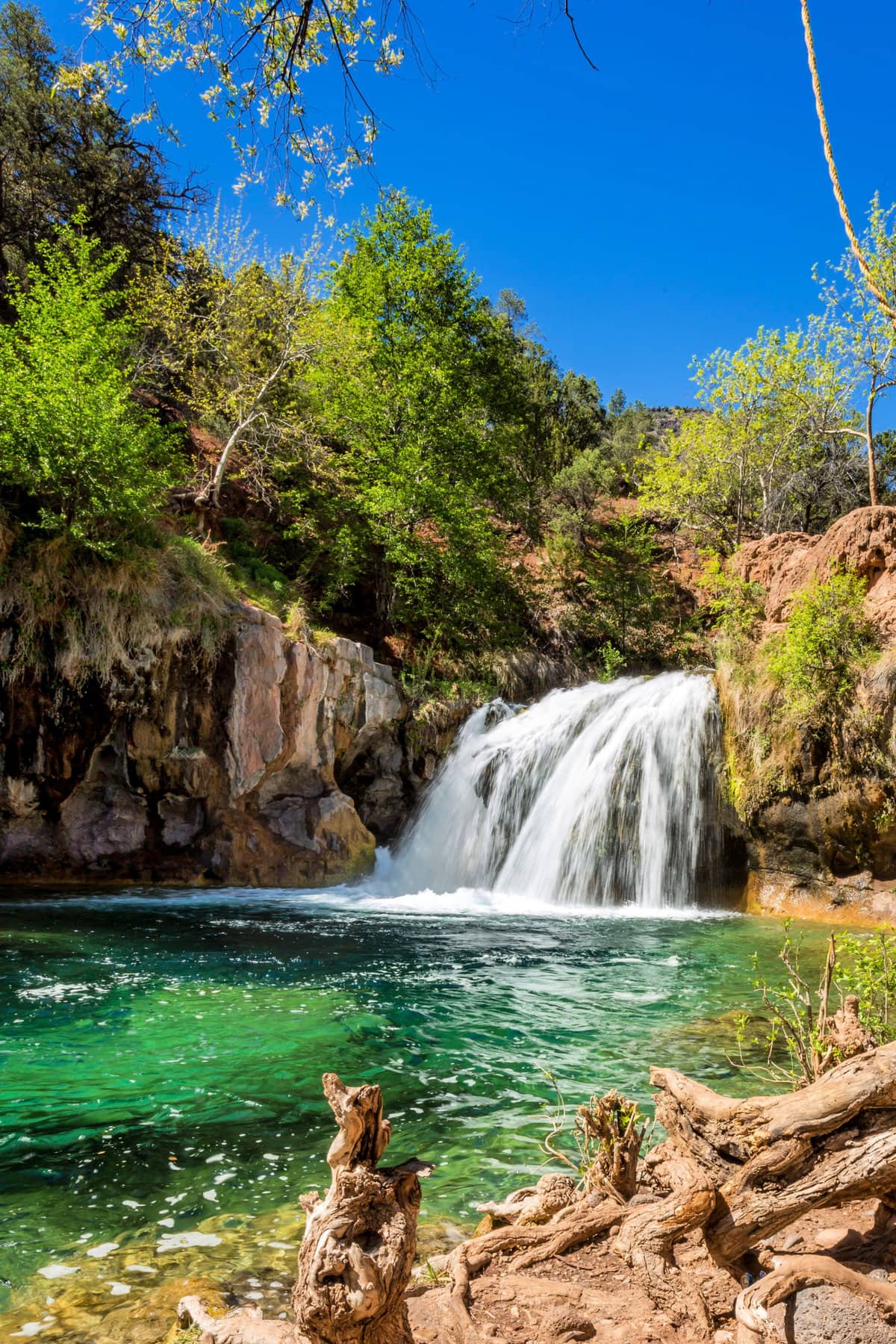 Fossil Creek Waterfalls in Arizona