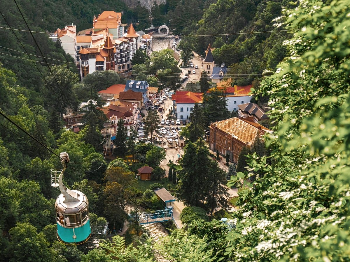 A view of Borjomi, Georgia