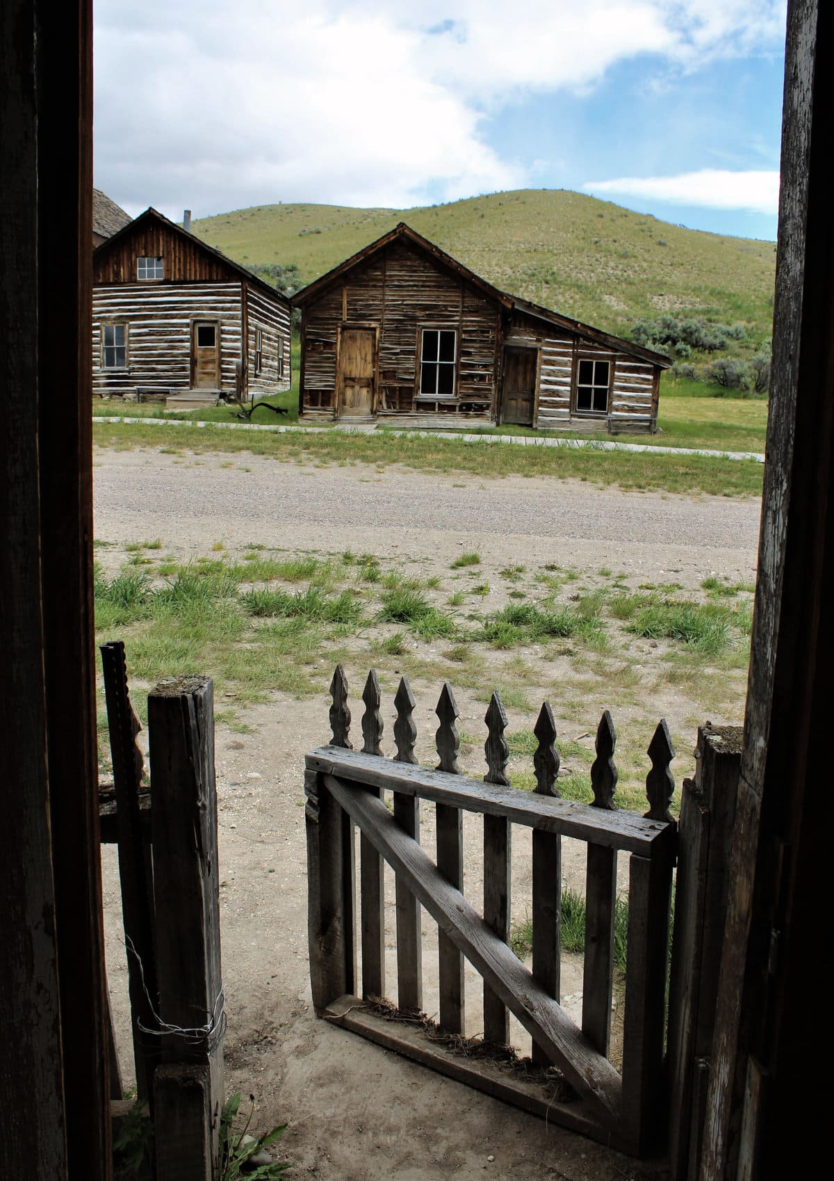 Abandoned cabins in Bannack, Montana