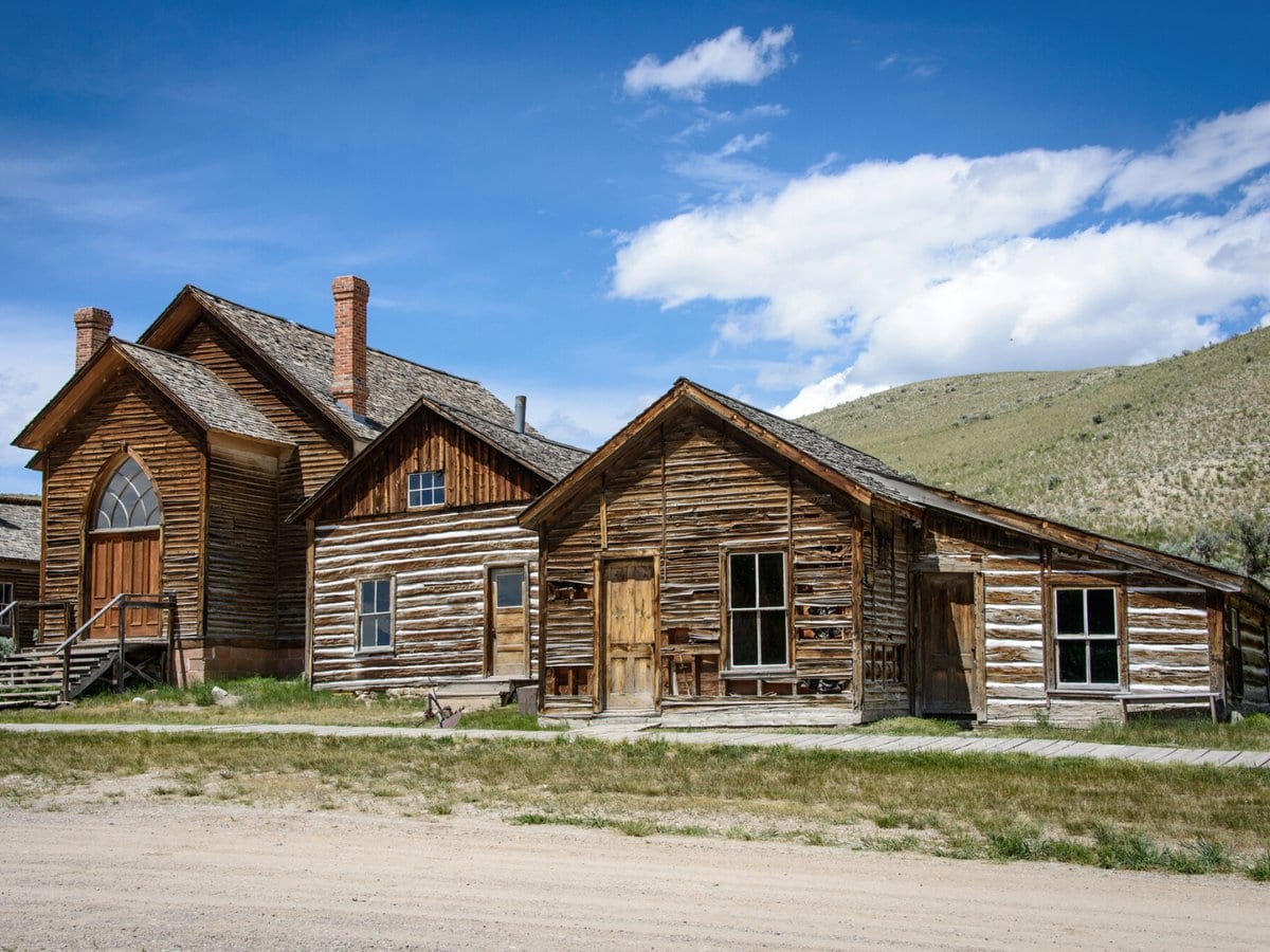 Abandoned houses in Bannack, Montana